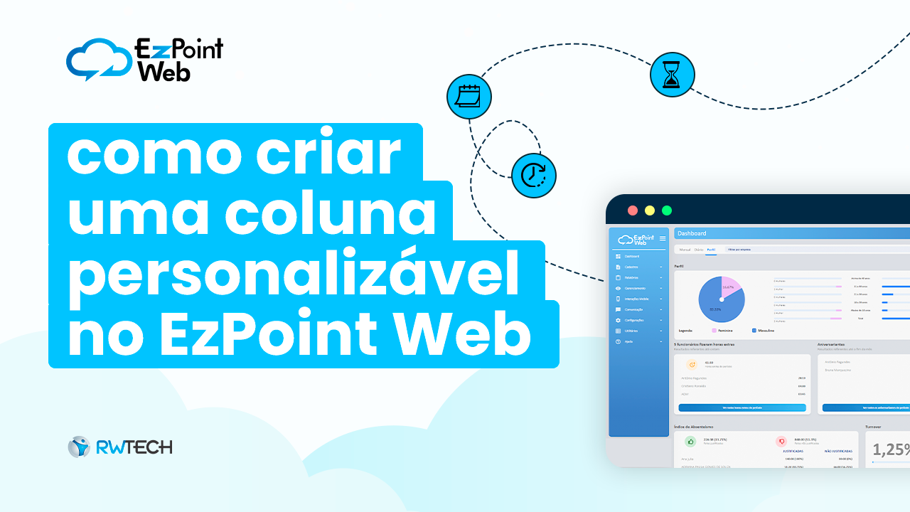 Como criar uma coluna personalizável no EzPoint Web?